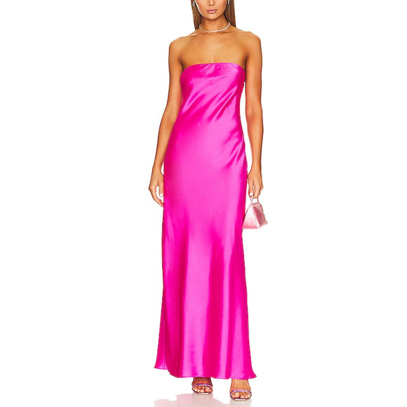 Show Me Your MuMu Dresses & Skirts - Show Me Your Mumu 'Taylor' Pink Sateen Tube Dress Size XS